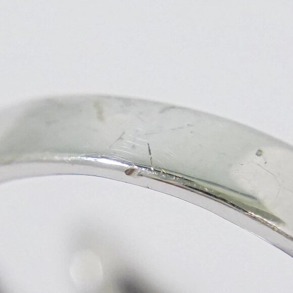 Sakura Ruby 0.05ct Diamond 0.10ct Ring K18 White Gold US 5-5.5 8.7g - Picture 2 of 8